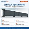 Cổng lùa hợp kim nhôm GQ2088-A1 màu xám – Eurostar Gate