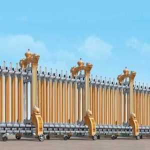 Cửa cổng xếp hợp kim nhôm EG-015